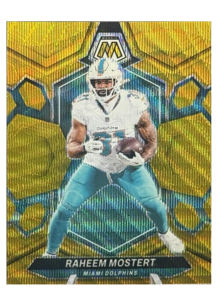 2024 Panini Mosaic Base Set Raheem Mostert #136 card