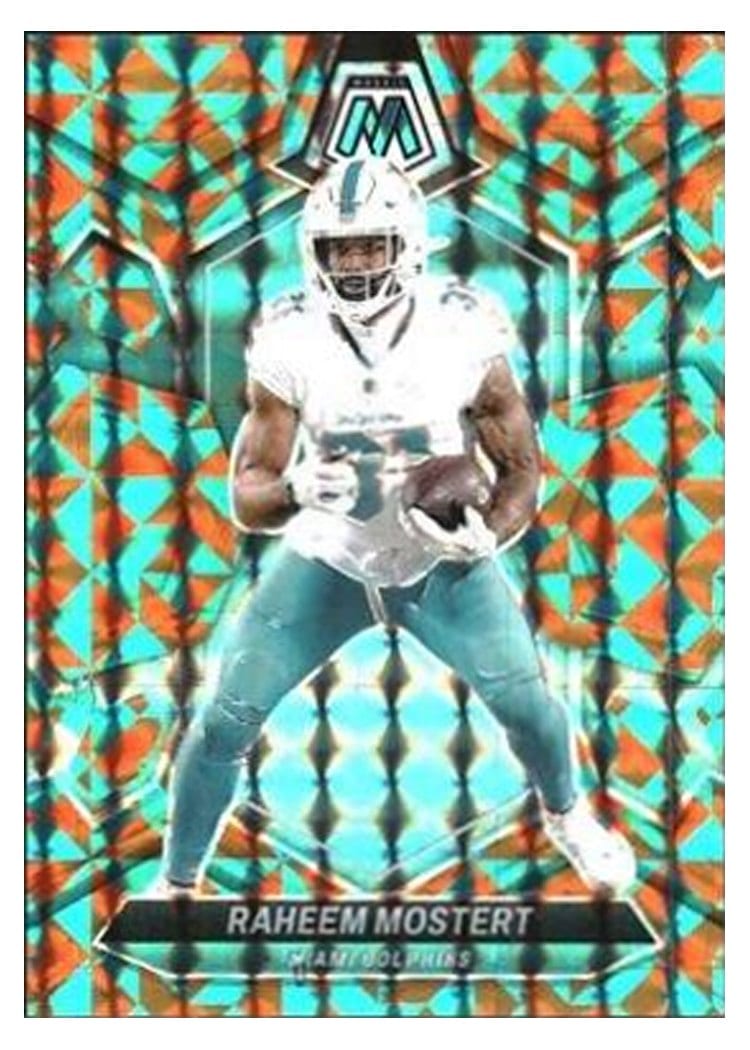 2024 Panini Mosaic Base Set Raheem Mostert #136 card