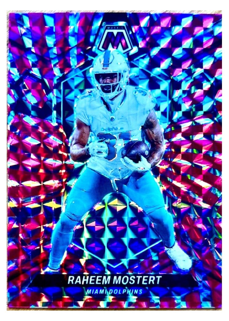 2024 Panini Mosaic Base Set Raheem Mostert #136 card