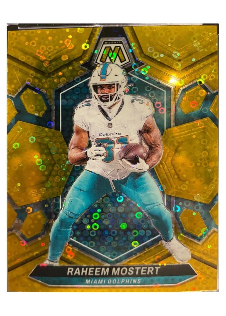 2024 Panini Mosaic Base Set Raheem Mostert #136 card