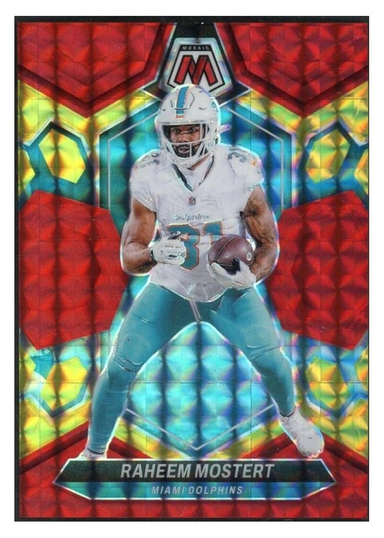 2024 Panini Mosaic Base Set Raheem Mostert #136 card