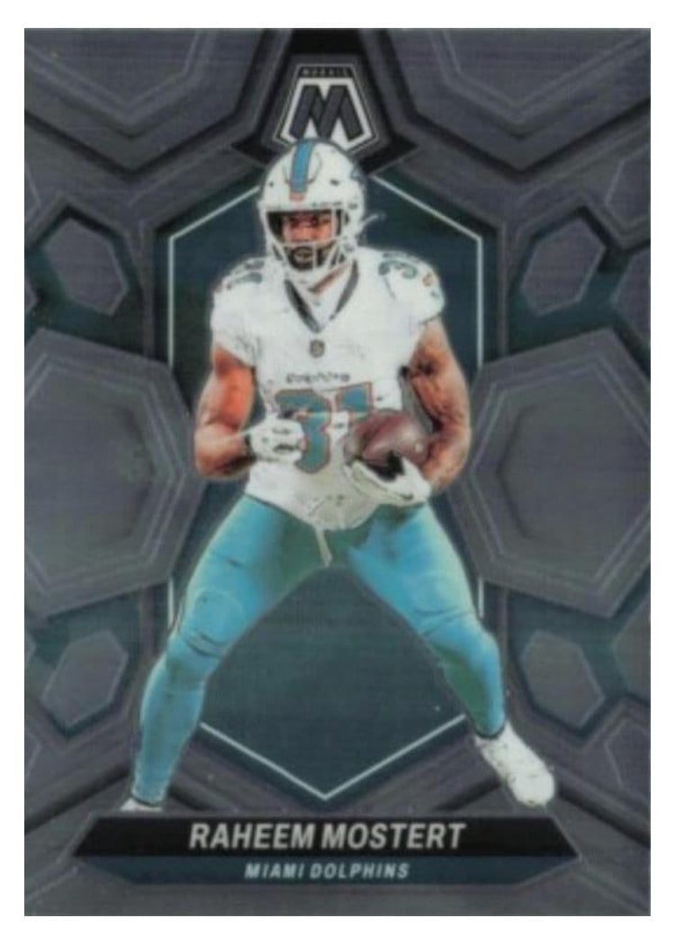 2024 Panini Mosaic Base Set Raheem Mostert #136 card