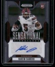 2025 Panini Prizm Draft Picks Sensational Signatures Raheim Sanders #48 card