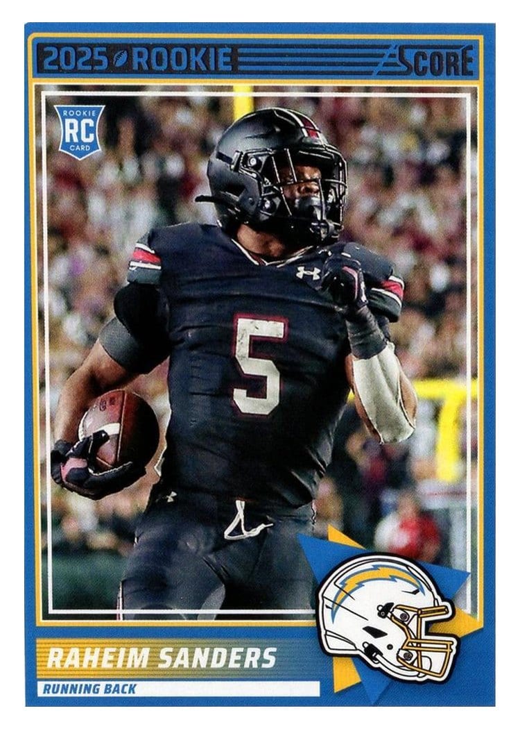 2025 Score Rookies Raheim Sanders #45 card