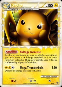 2010 HS—Undaunted Raichu #83 card
