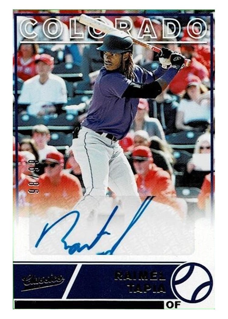 2020 Panini Chronicles Classics Autographs Raimel Tapia #CA-RT card