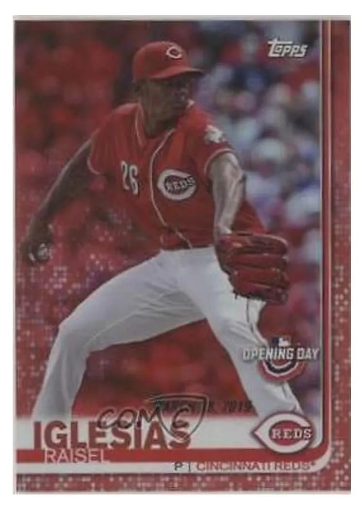 2019 Topps Opening Day Base Set Raisel Iglesias #27 card