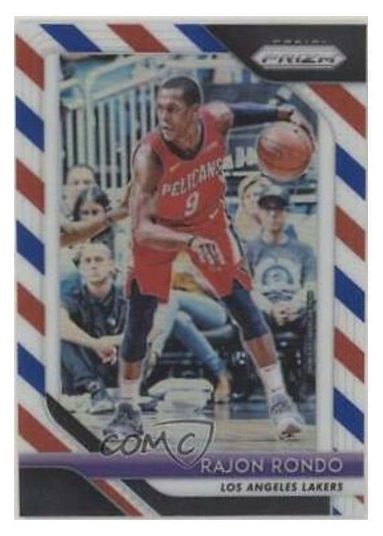 2018-19 Panini Prizm Base Set Rajon Rondo #36 card