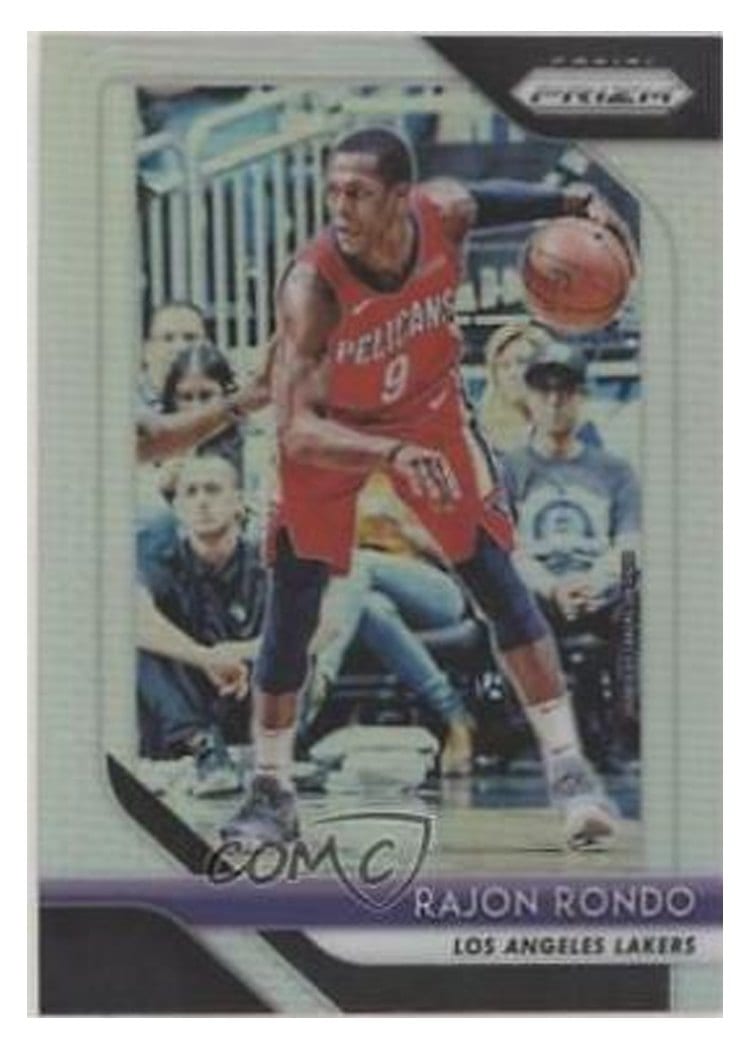 2018-19 Panini Prizm Base Set Rajon Rondo #36 card