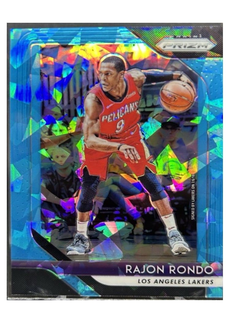 2018-19 Panini Prizm Base Set Rajon Rondo #36 card