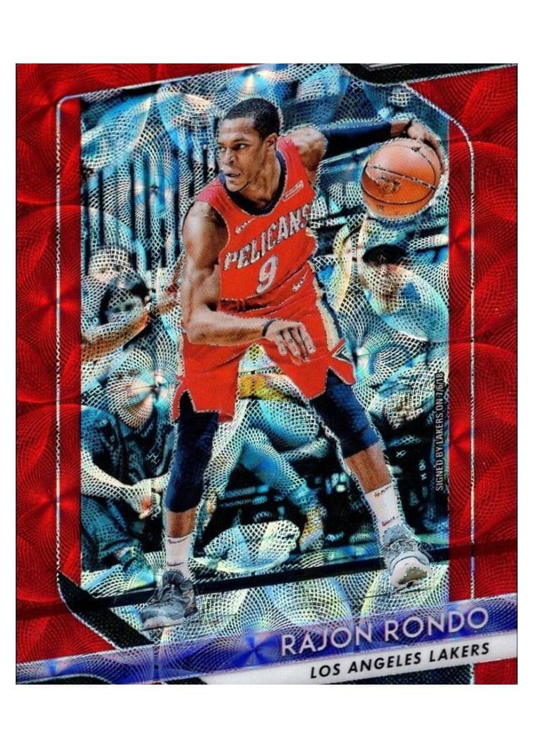 2018-19 Panini Prizm Base Set Rajon Rondo #36 card