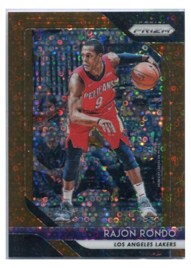 2018-19 Panini Prizm Base Set Rajon Rondo #36 card