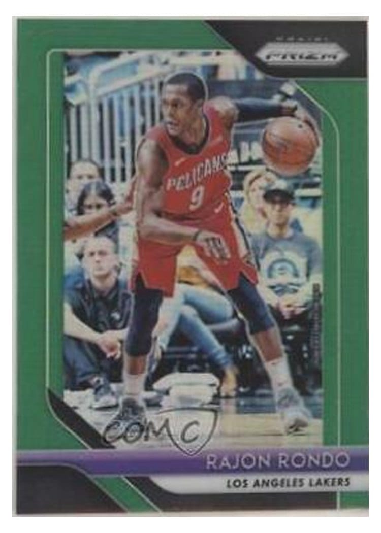 2018-19 Panini Prizm Base Set Rajon Rondo #36 card