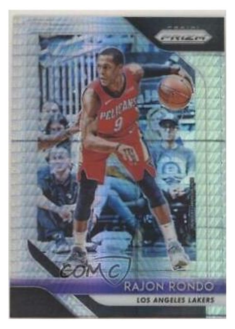 2018-19 Panini Prizm Base Set Rajon Rondo #36 card