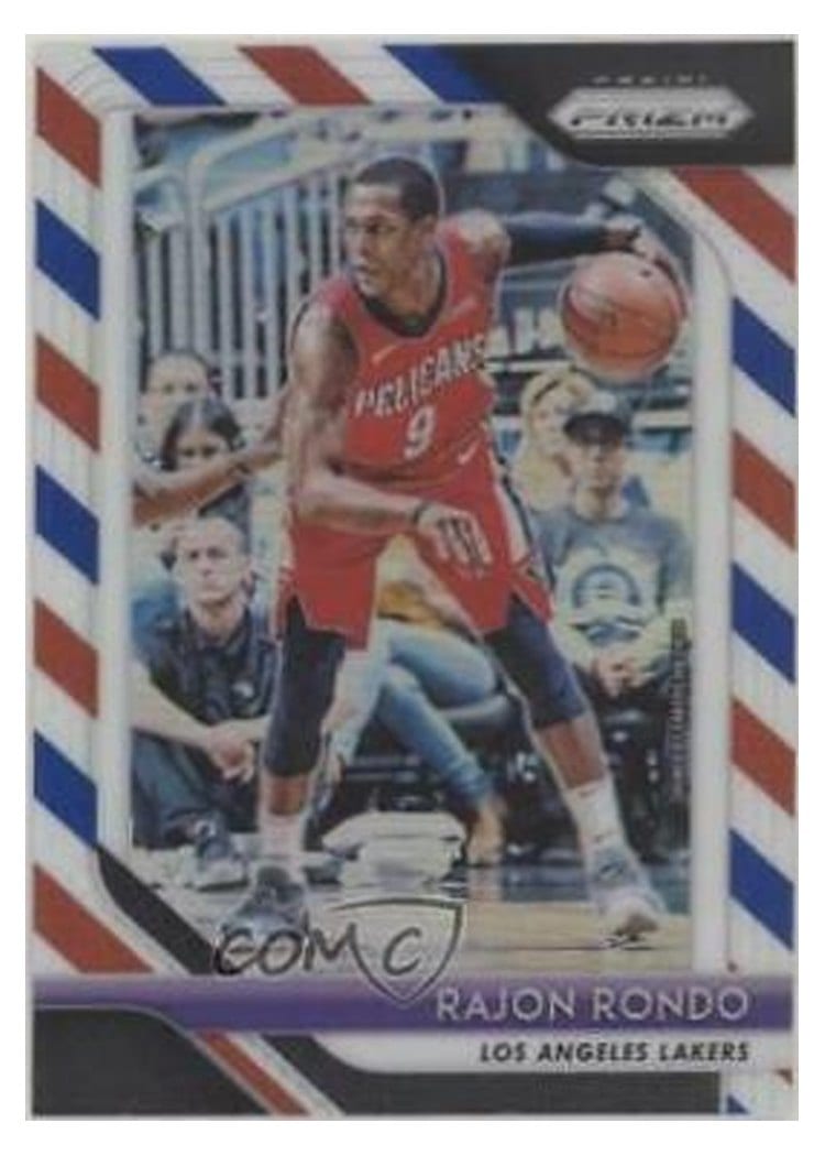 2018-19 Panini Prizm Base Set Rajon Rondo #36 card