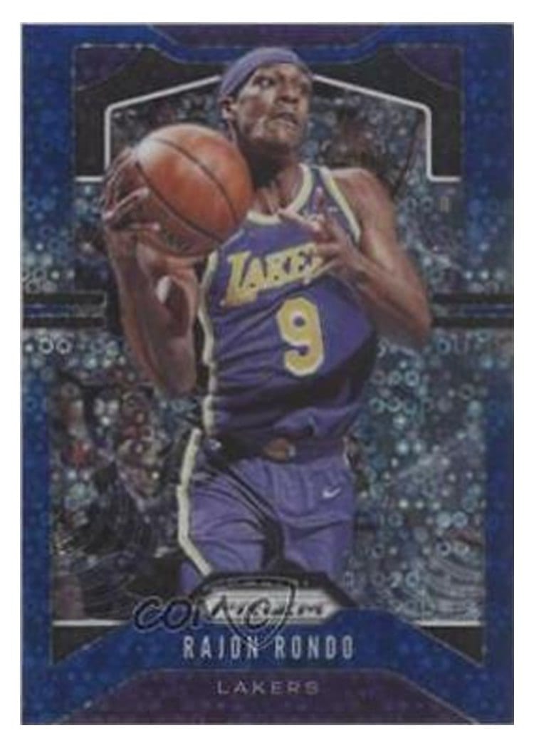 2019-20 Panini Prizm Base Set Rajon Rondo #223 card