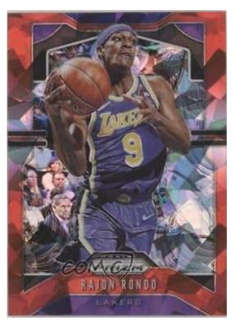 2019-20 Panini Prizm Base Set Rajon Rondo Red Ice Prizm #223 card