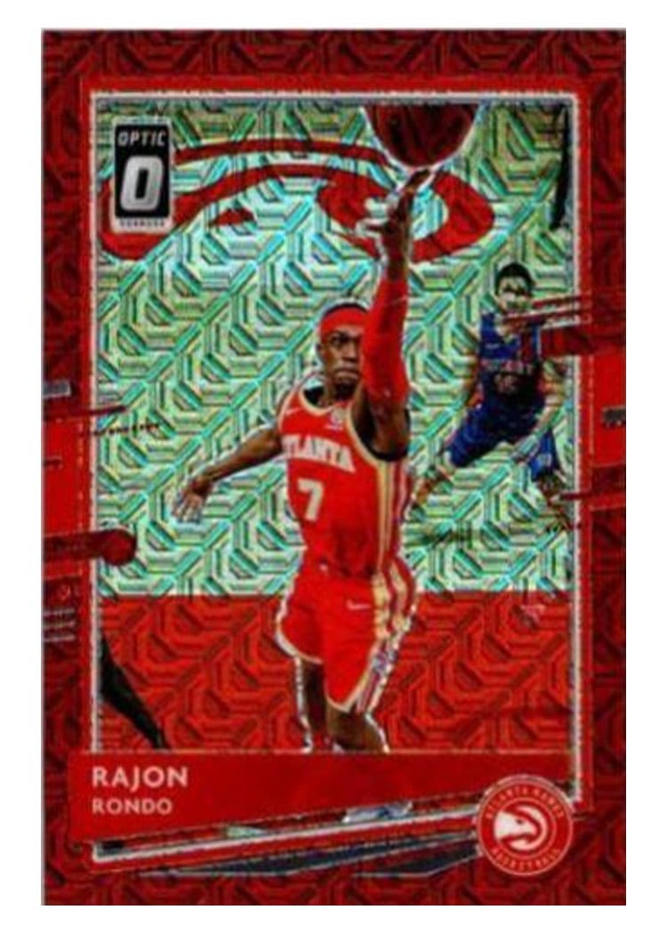 2020-21 Donruss Optic Base Set Rajon Rondo Choice Red #107 card
