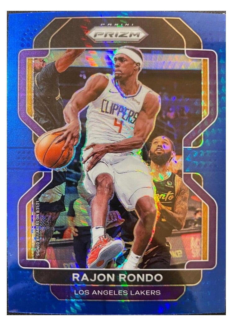 2021-22 Panini Prizm Base Set Rajon Rondo #104 card
