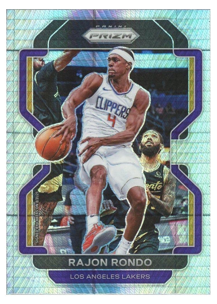 2021-22 Panini Prizm Base Set Rajon Rondo #104 card