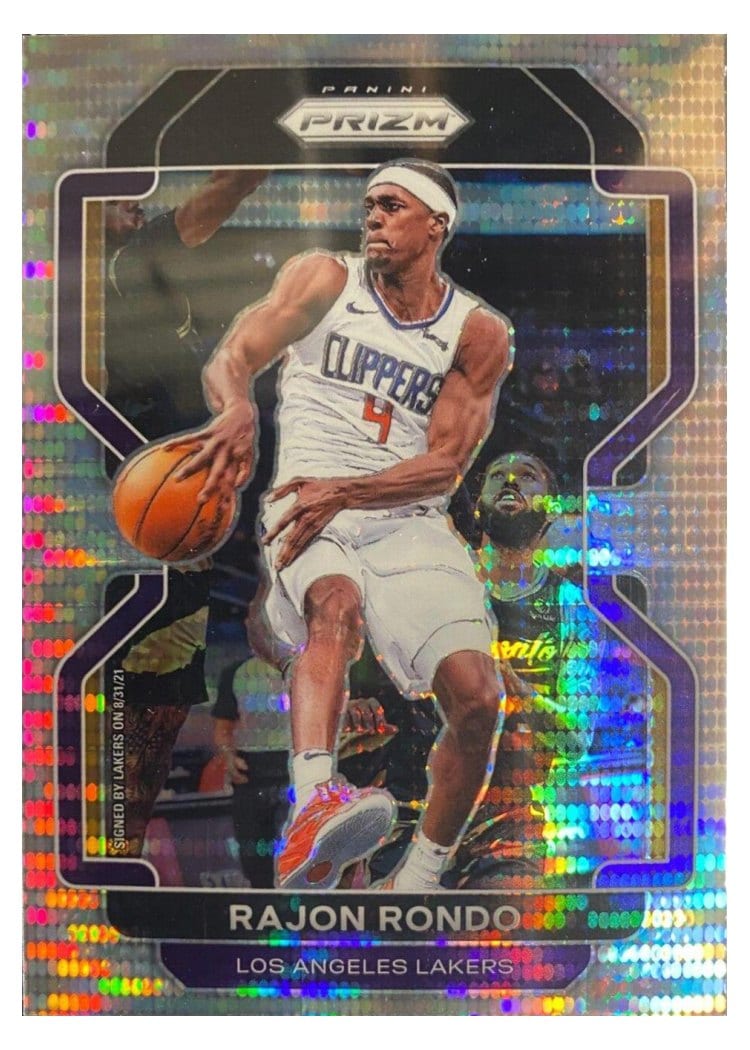 2021-22 Panini Prizm Base Set Rajon Rondo #104 card