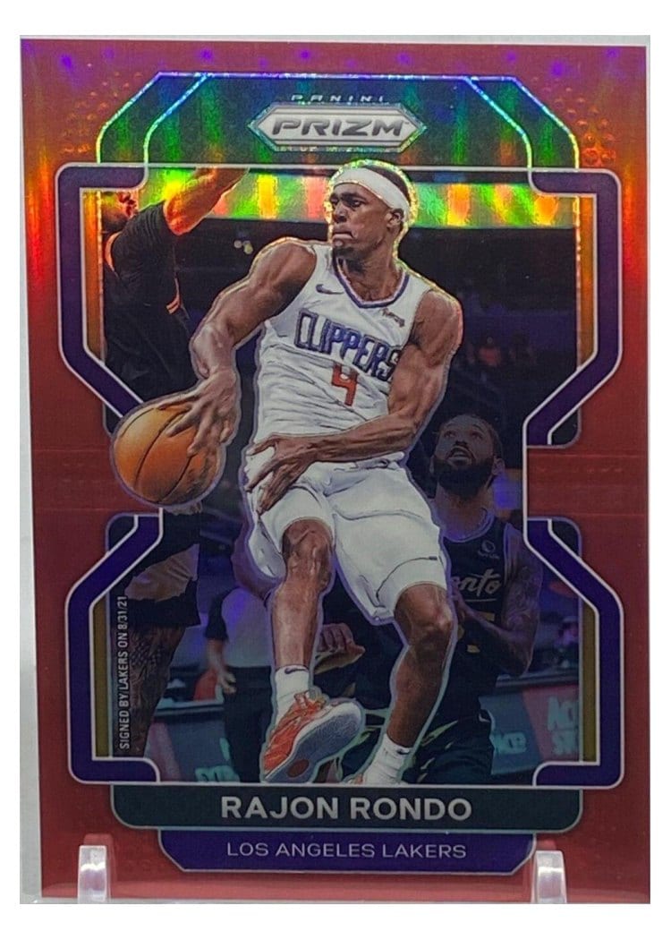 2021-22 Panini Prizm Base Set Rajon Rondo #104 card