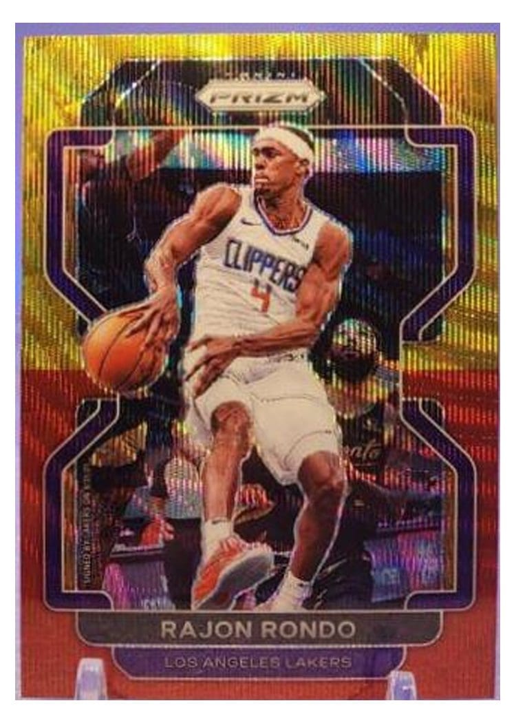 2021-22 Panini Prizm Base Set Rajon Rondo #104 card