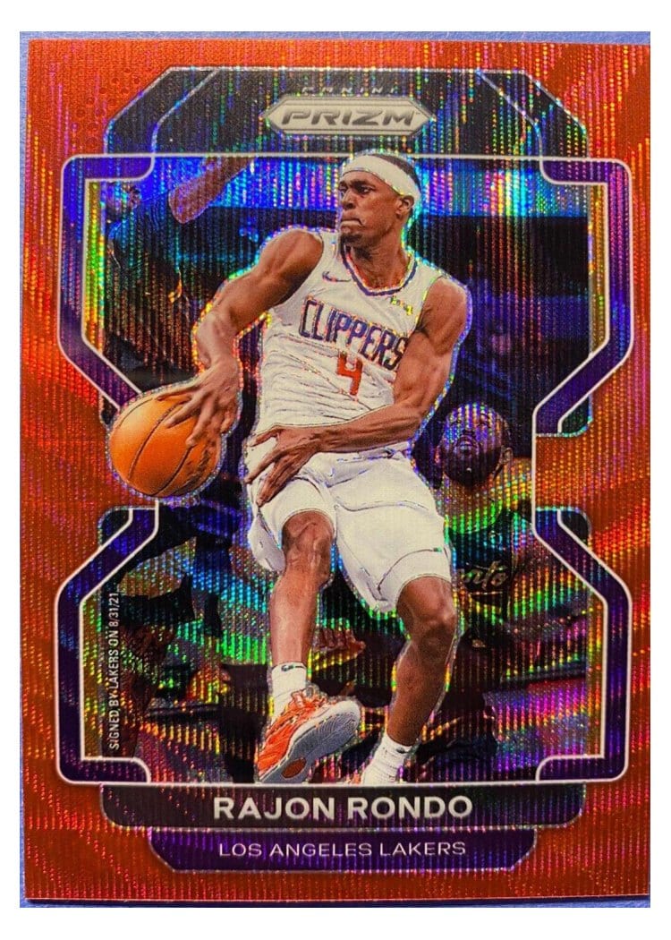 2021-22 Panini Prizm Base Set Rajon Rondo #104 card