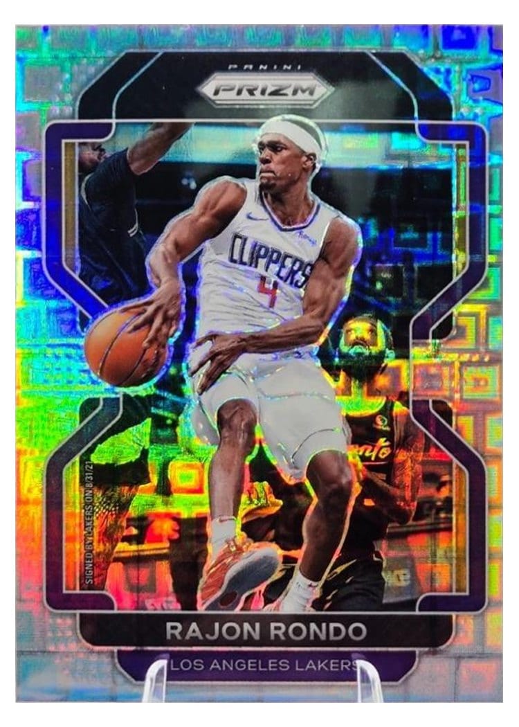 2021-22 Panini Prizm Base Set Rajon Rondo #104 card