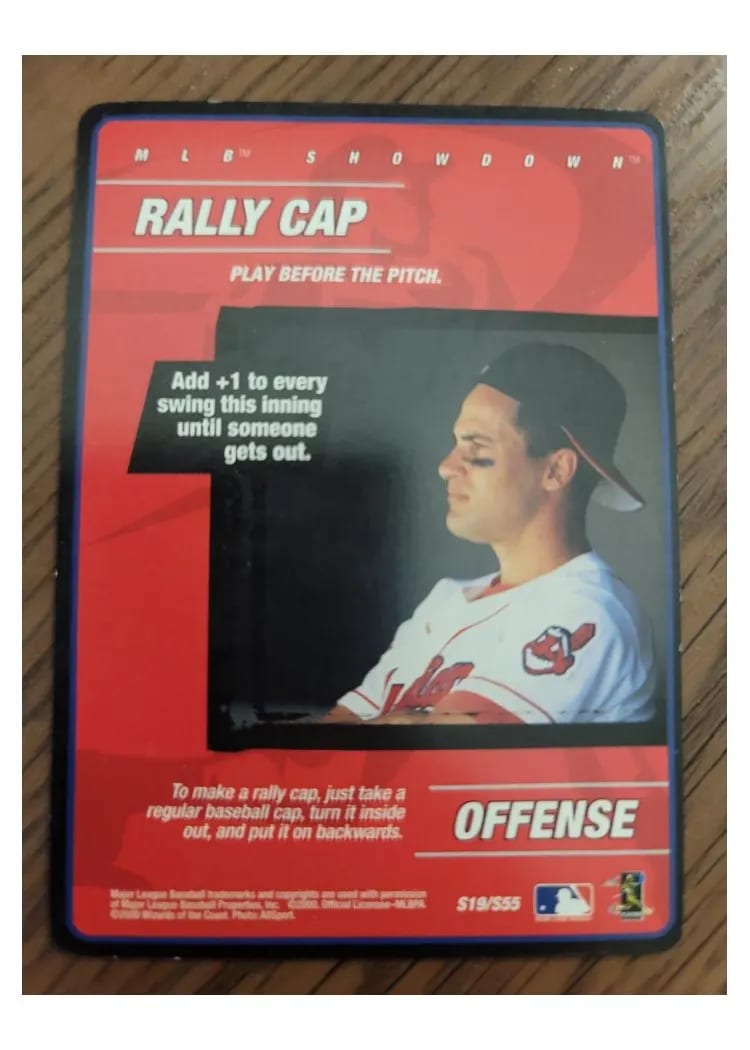 2001 MLB Showdown Rally Cap #S19 card