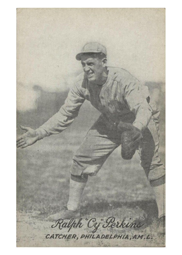 1921 Exhibits Ralph 'Cy' Perkins card
