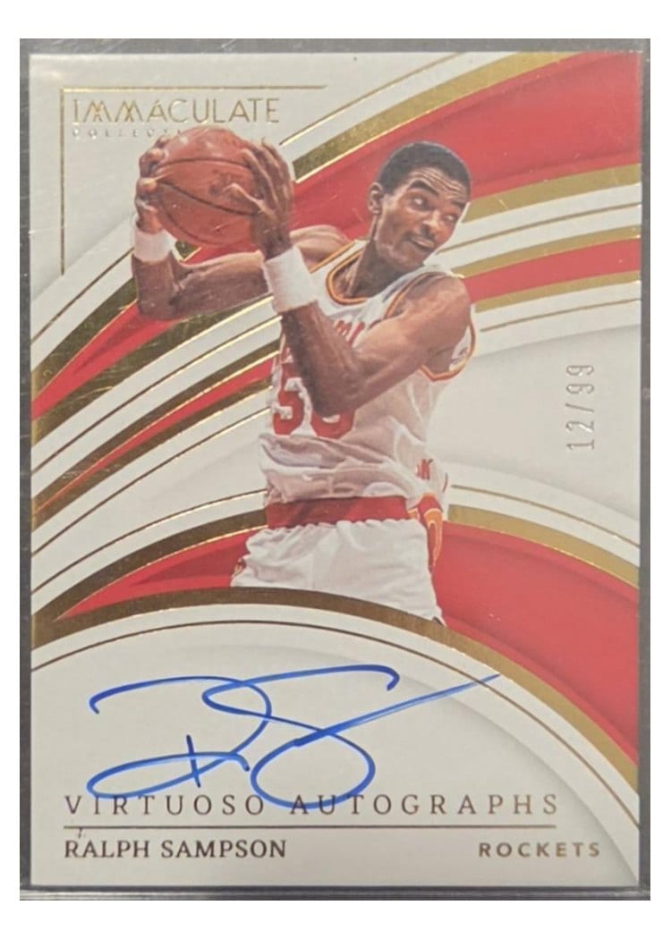 2022-23 Panini Immaculate Collection Virtuoso Autographs Ralph Sampson #VA-RSM card