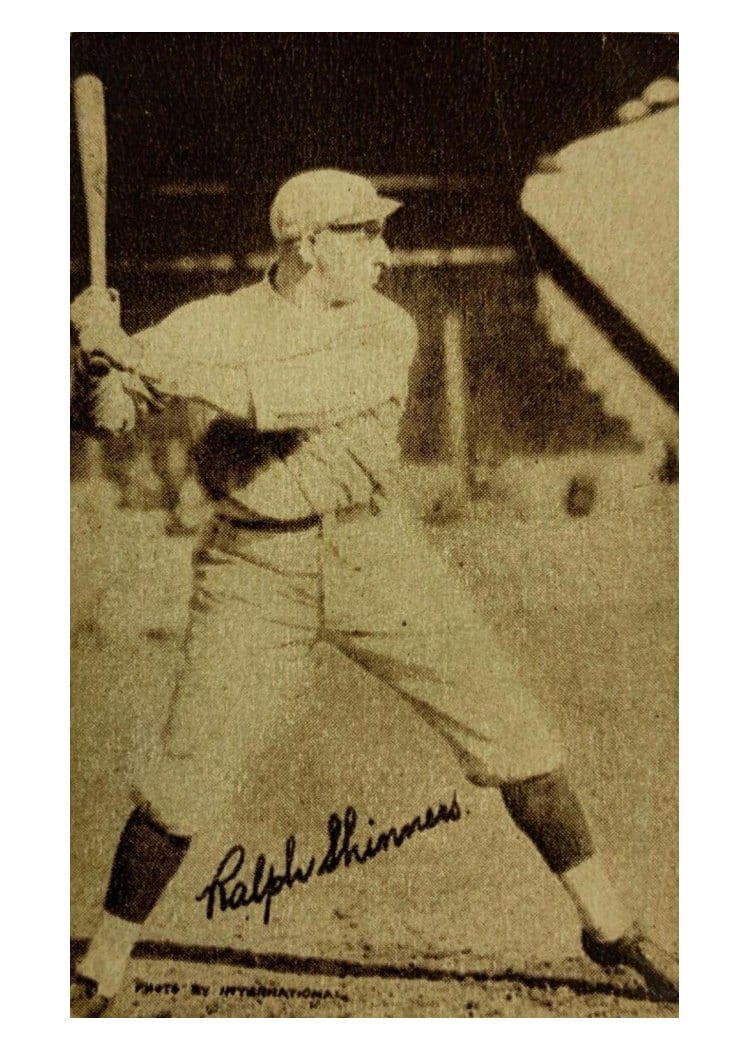 1923 Willard Chocolate Ralph Shinners card