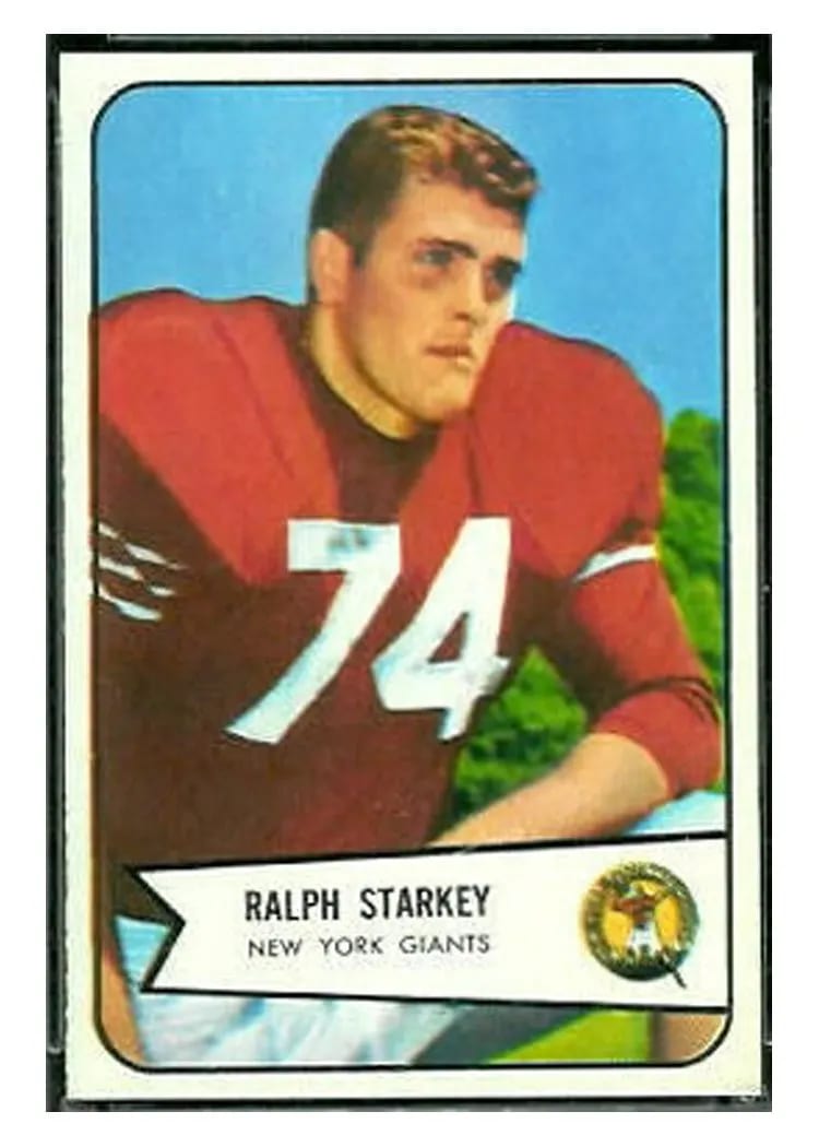 1954 Bowman Ralph Starkey #67 card