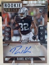 2024 Panini Contenders Optic Rookie Ticket Autographs Ramel Keyton #176 card
