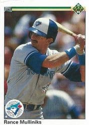 1990 Upper Deck Base Set Rance Mulliniks #132 card