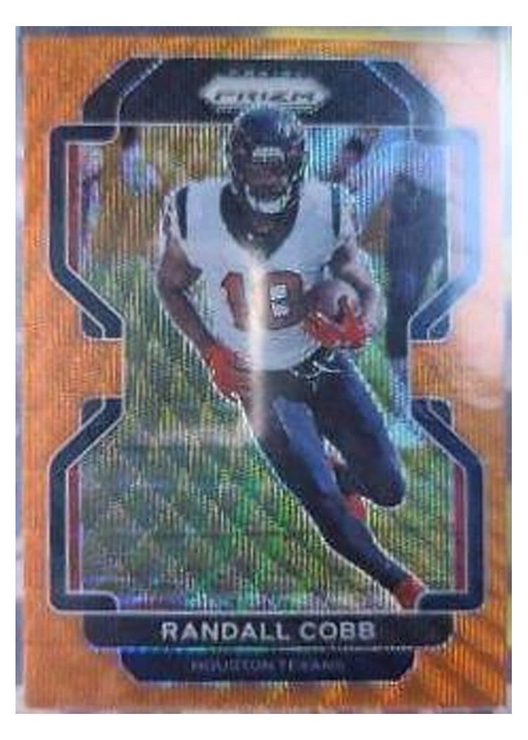 2021 Panini Prizm Base Set Randall Cobb Orange Wave Prizm #33 card