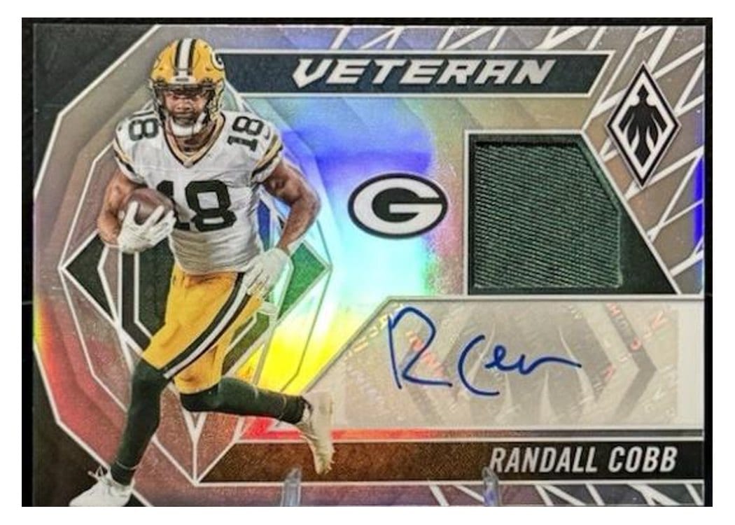 2022 Panini Phoenix Veteran Autograph Materials Randall Cobb #VAM-RC card