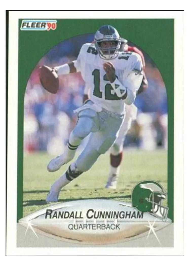 1990 Fleer Randall Cunningham #82 card