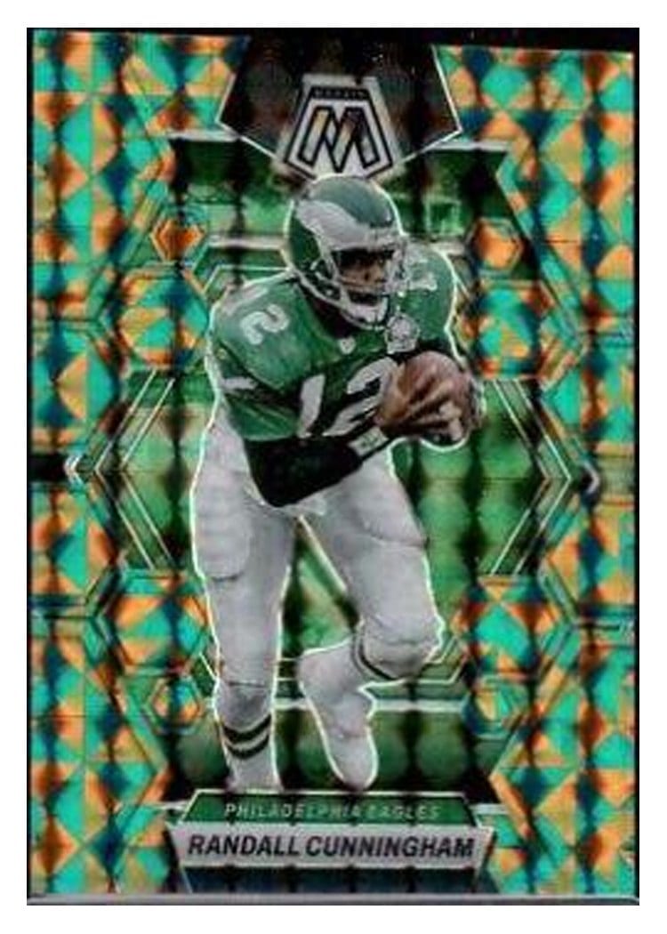 2023 Panini Mosaic Base Set Randall Cunningham Blue Fluorescent #199 card