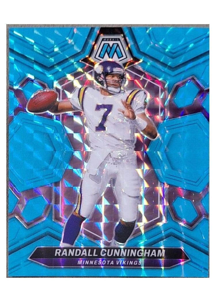 2024 Panini Mosaic Base Set Randall Cunningham Blue Fluorescent #241 card