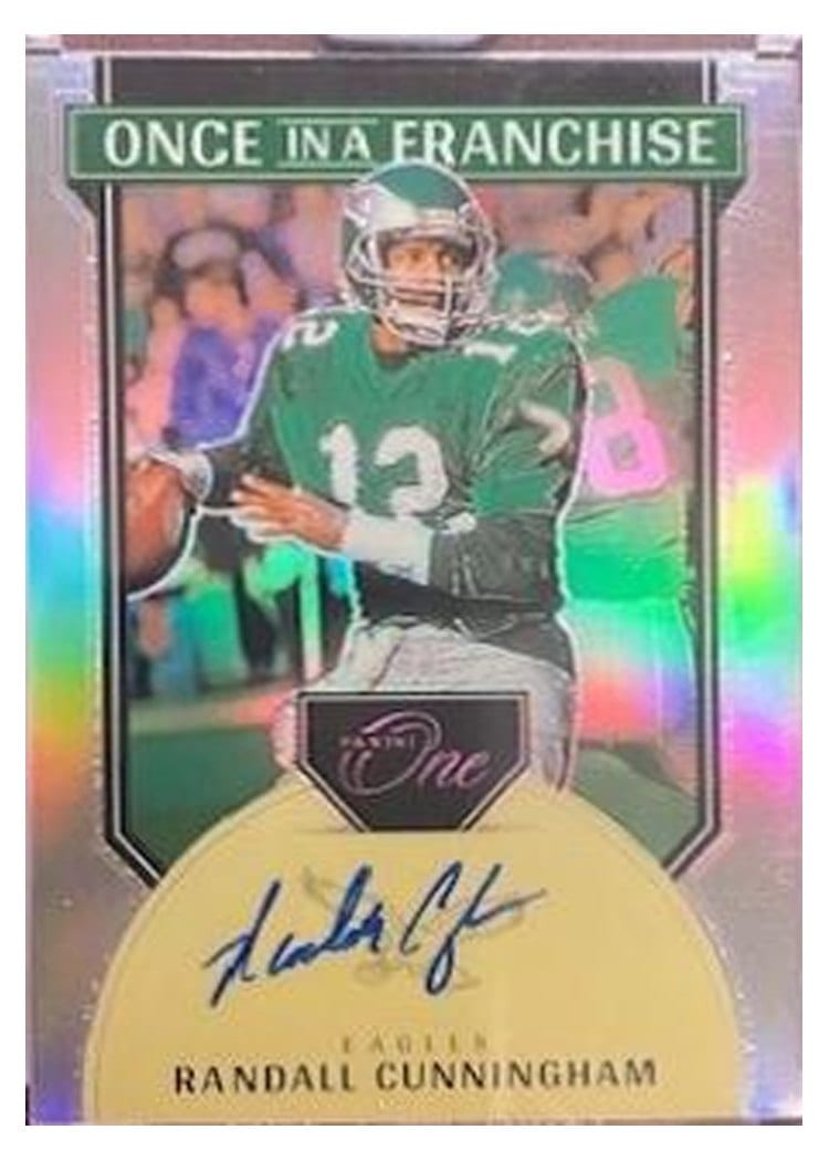 2024 Panini One Once in a Franchise Autographs Randall Cunningham #336 card