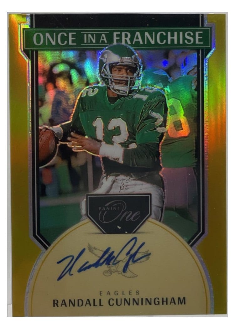 2024 Panini One Once in a Franchise Autographs Randall Cunningham #336 card