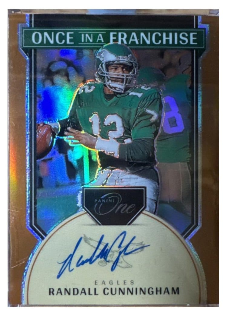 2024 Panini One Once in a Franchise Autographs Randall Cunningham #336 card
