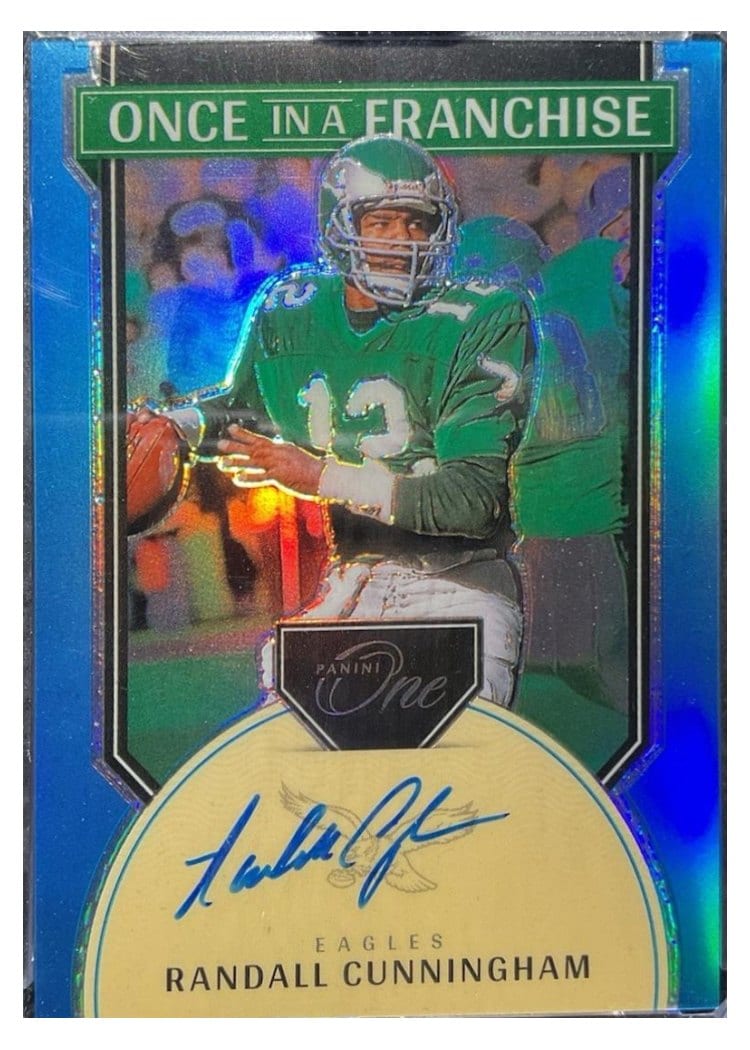 2024 Panini One Once in a Franchise Autographs Randall Cunningham #336 card