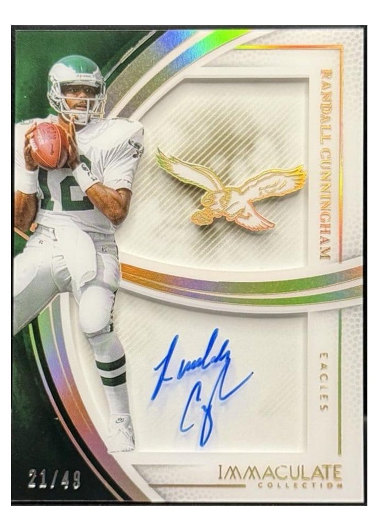 2025 Panini Immaculate Immaculate Shadowbox Signatures Randall Cunningham #6