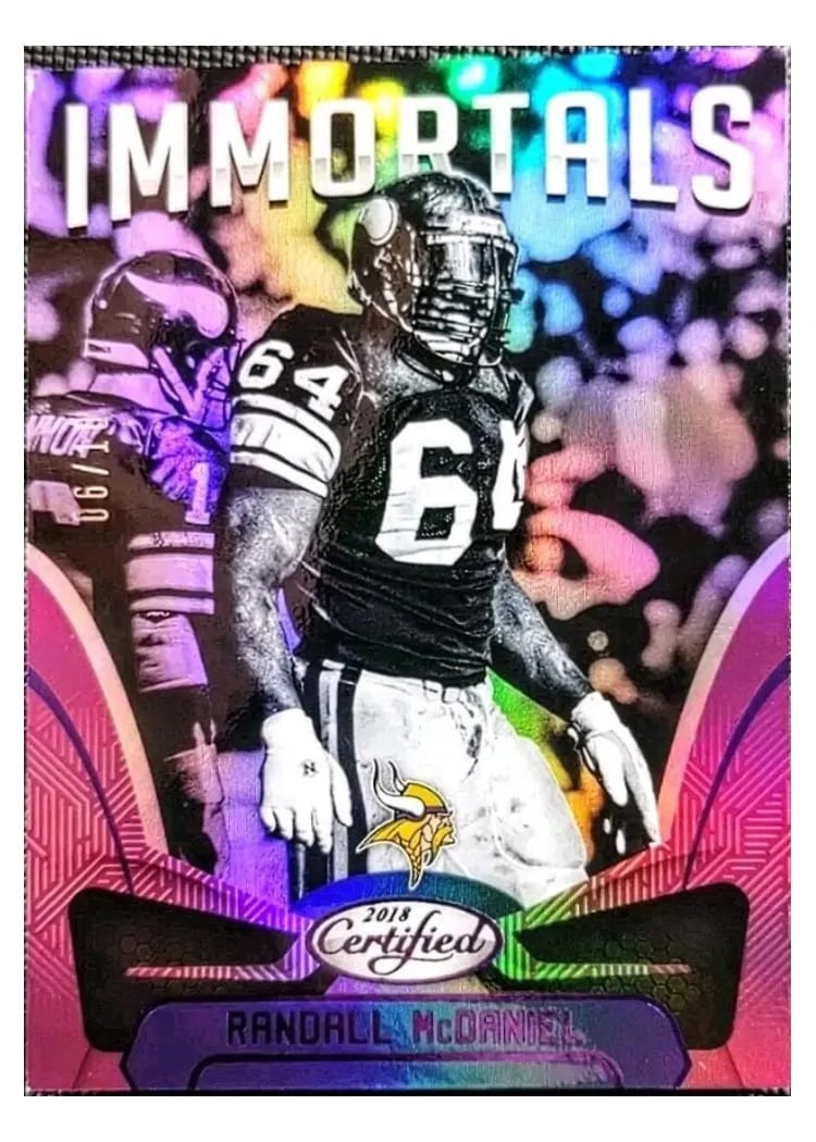 2018 Panini Certified Randall McDaniel #123 card