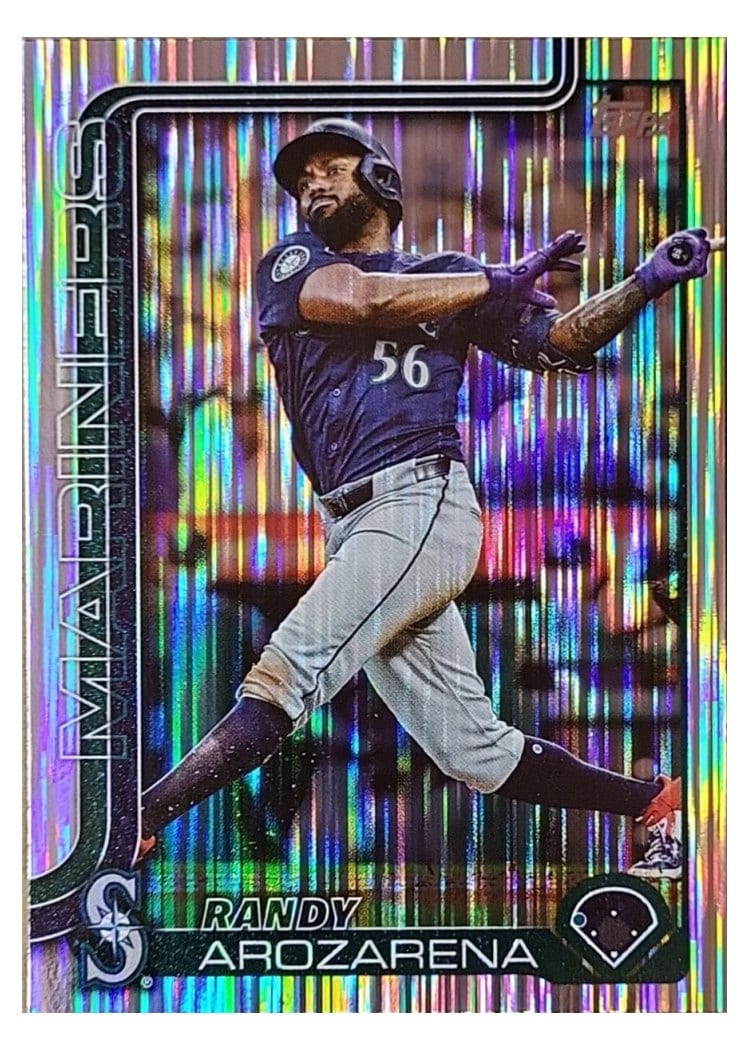 2025 Topps Base Set Randy Arozarena Tinsel #111 card