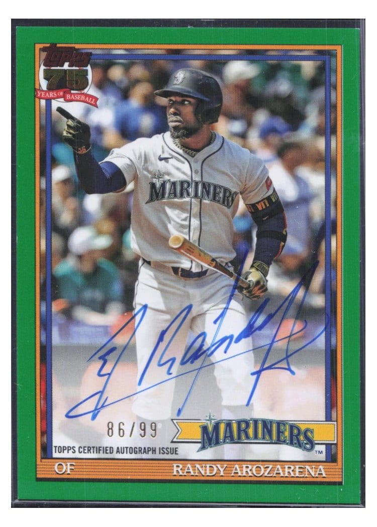 2026 Topps 1991 Topps Autographs Randy Arozarena #91A-AROZ card