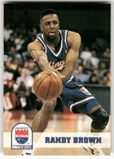 1993-94 Hoops Base Set Randy Brown #400 card